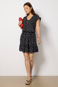 Women's Textured V Neck Top
