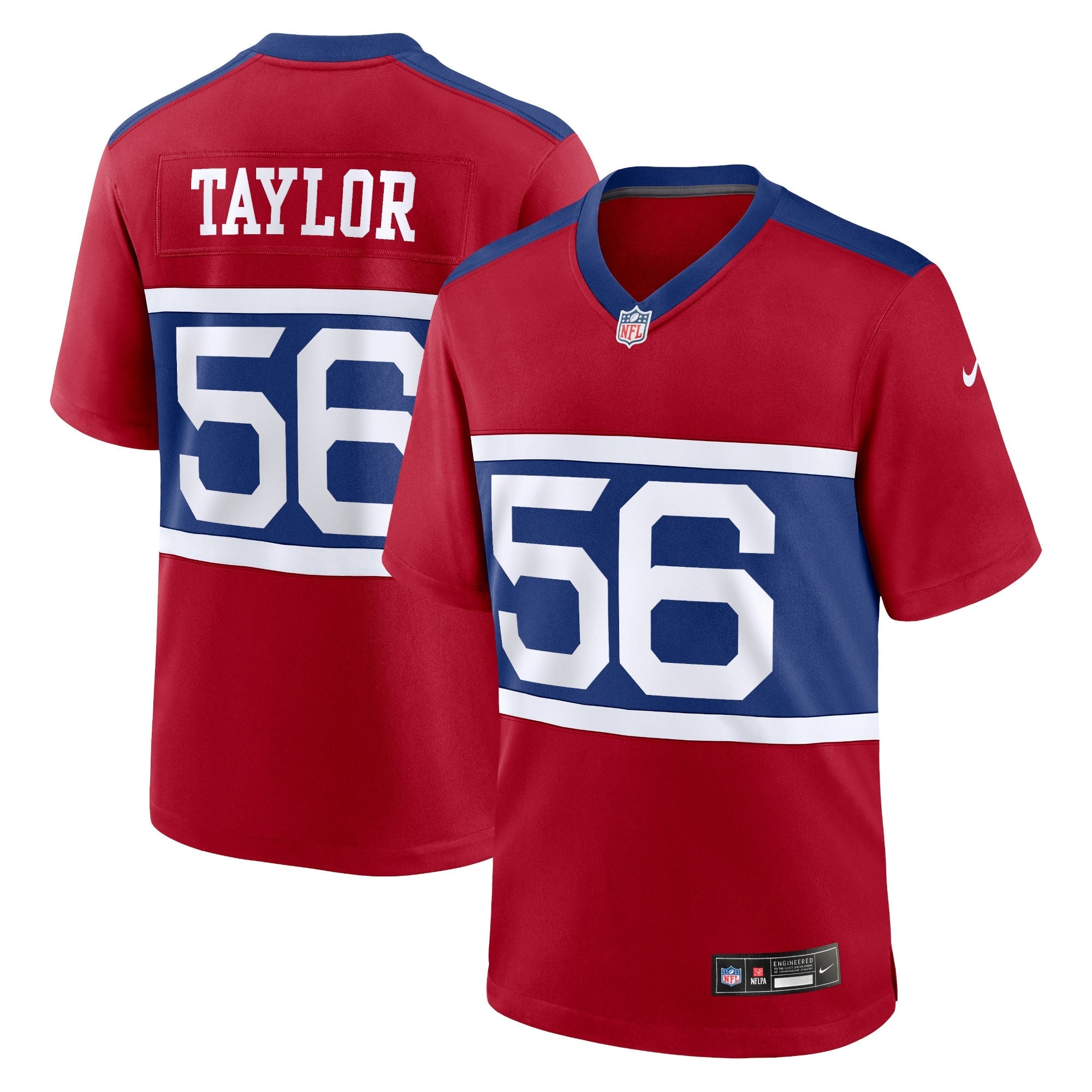 New York Giants Lawrence Taylor Century Red Alternate Retired Player Game Jersey