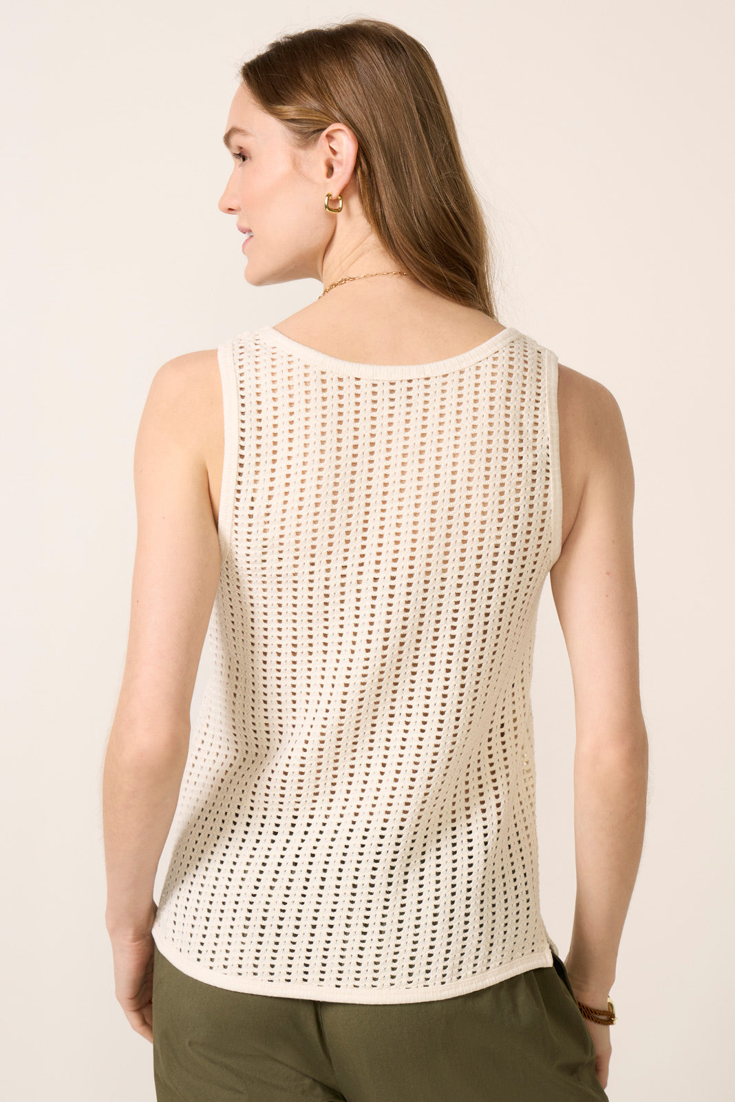 Women's Ainsley Crochet Mesh Tank Top