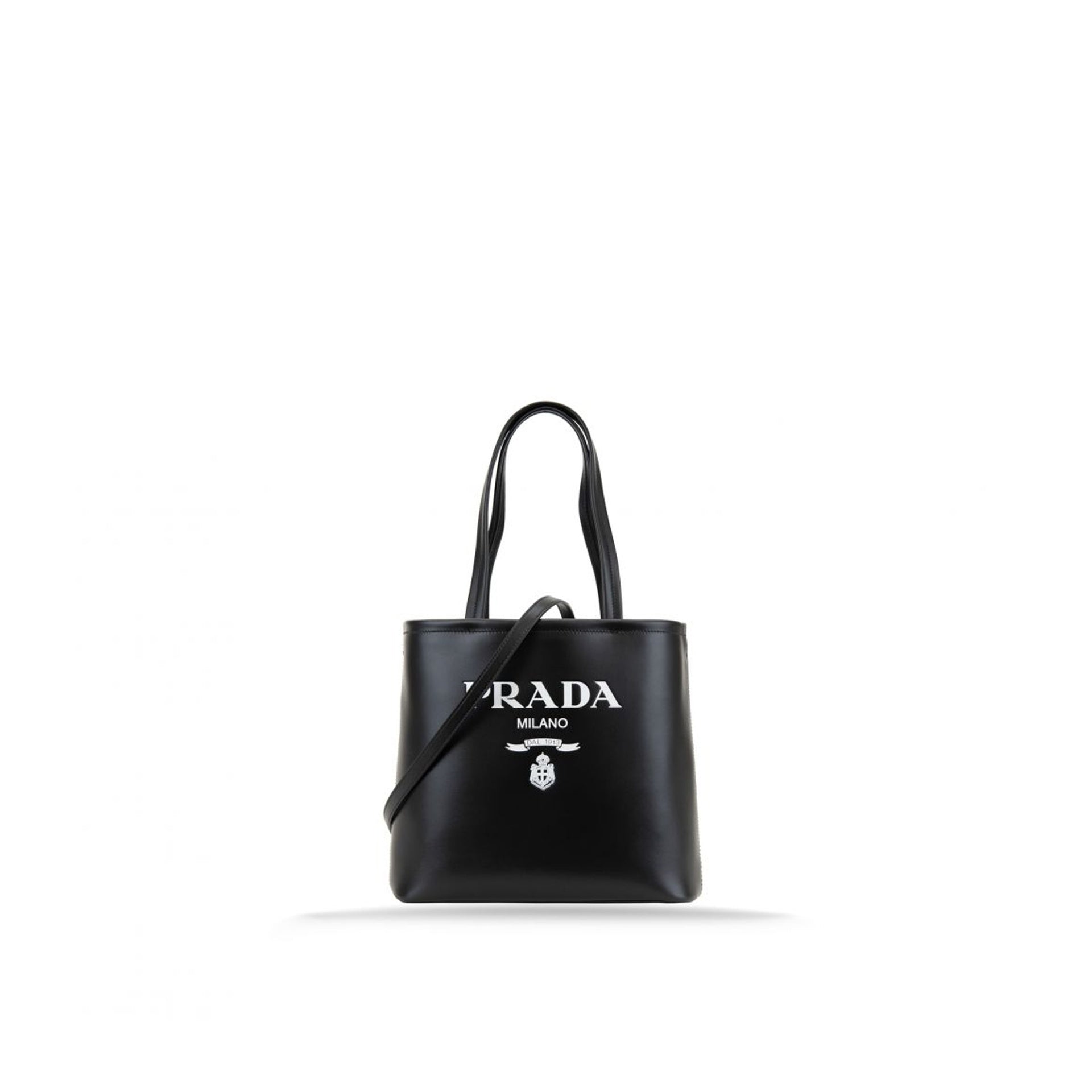 Prada Logo Leather Tote Bag Women