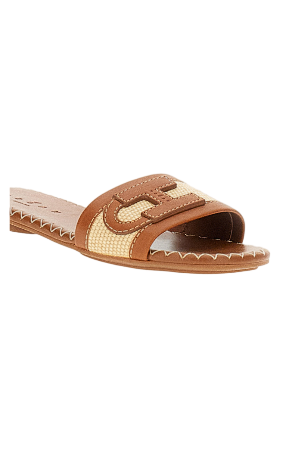 Brown H685 Flat Sandals