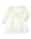 Mayoral Heart Plumeti Chiffon Dress