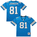 Detroit Lions Calvin Johnson Mitchell & Ness Blue 2007 Authentic Throwback Retired Player Jersey