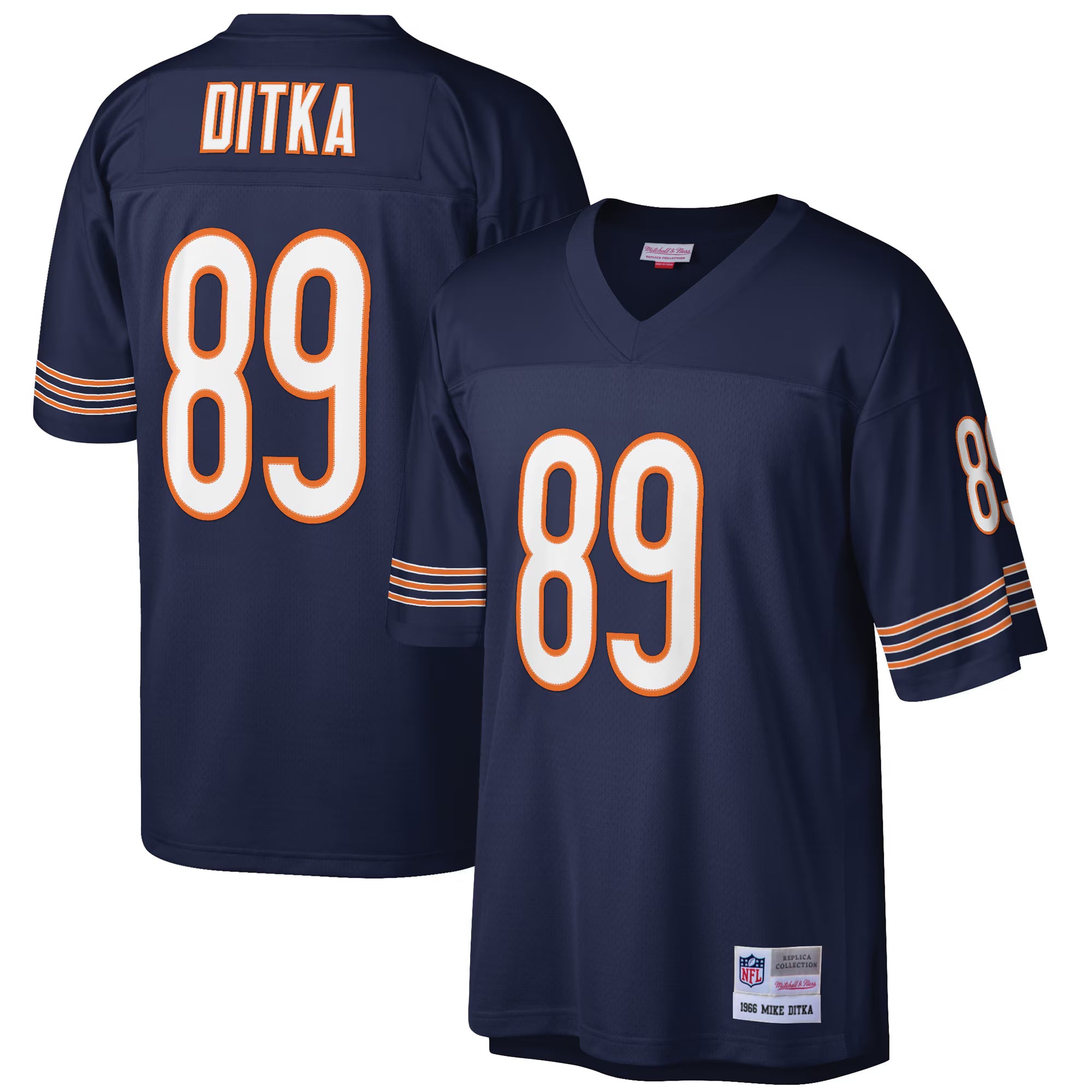 Chicago Bears Mike Ditka Mitchell & Ness Navy Retired Player Legacy Replica Jersey