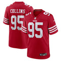 San Francisco 49ers Alfred Collins Scarlet Team Game Jersey