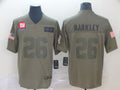Men's New York Giants Saquon Barkley #26 Brown Game Jersey1