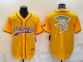 Men's Minnesota Vikings Yellow Game Jersey1