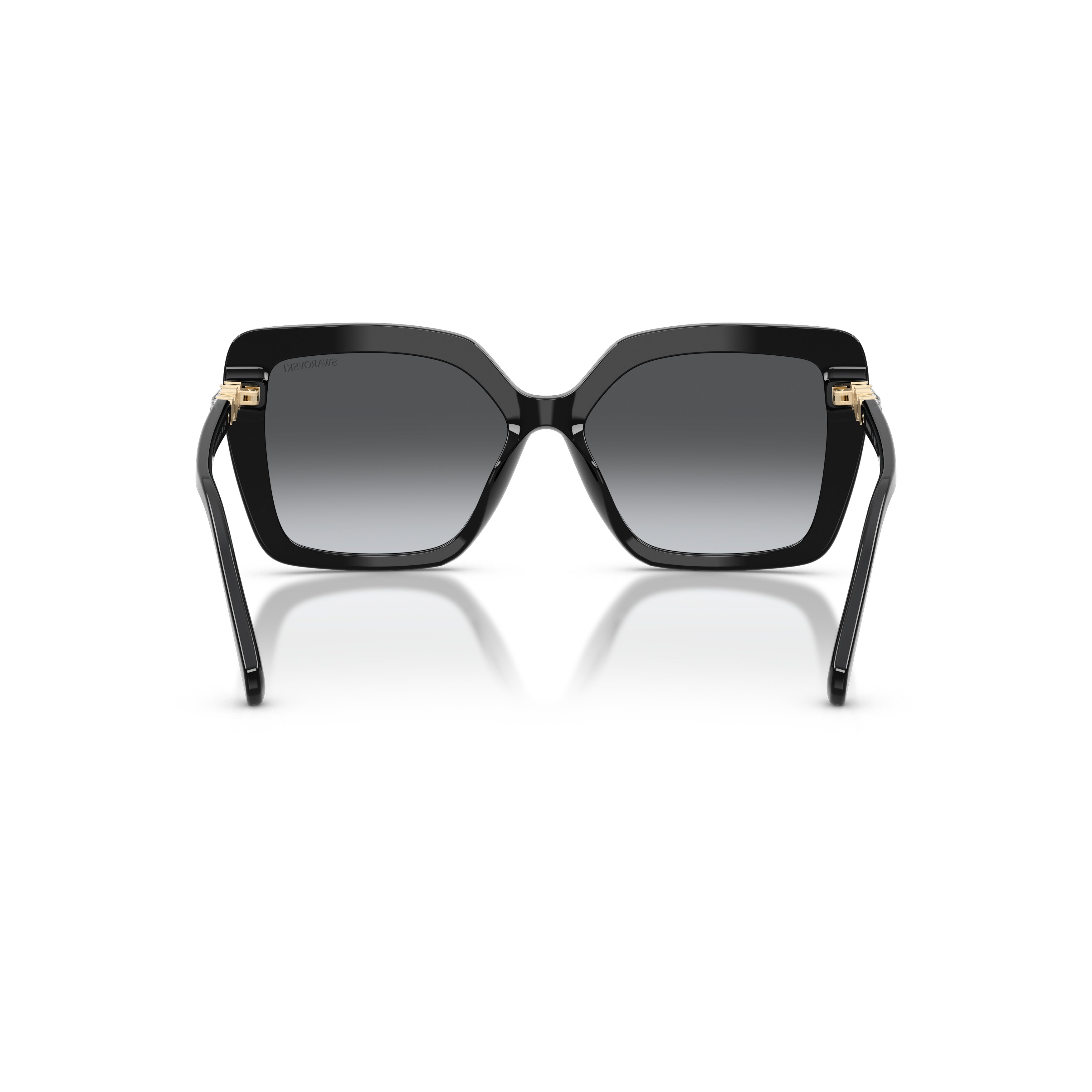 0Sk6049 Oversized Square Sunglasses with Gold Accents