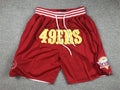 Men's San Francisco 49ers Scarlet Pocket Shorts1