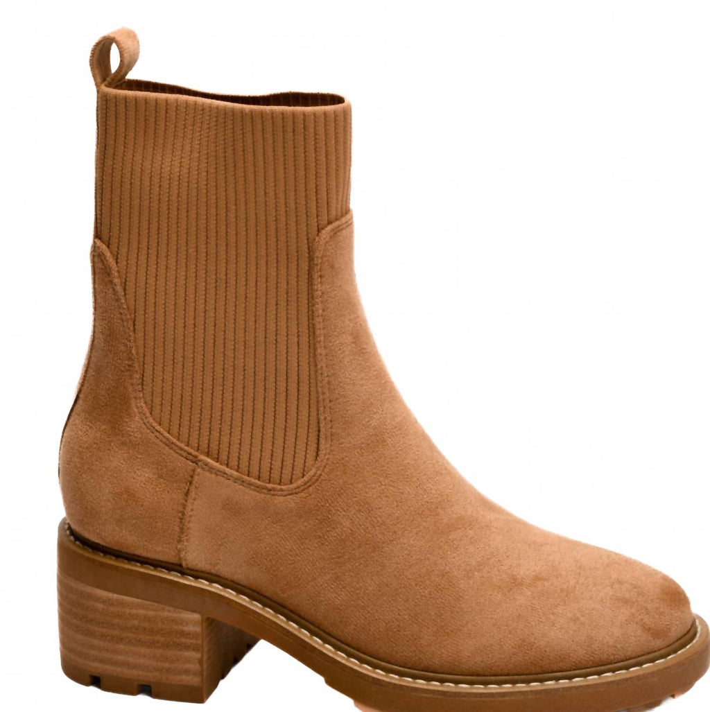 Women's Goodness Gracious Heeled Boot In Camel