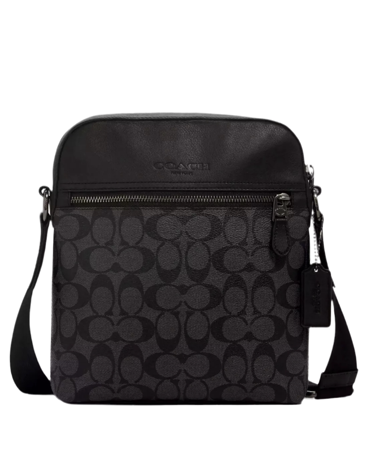 NWT Coach Men's Houston Flight Bag In Signature Canvas & Leather