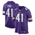 Minnesota Vikings Kobe King Purple Team Game Jersey