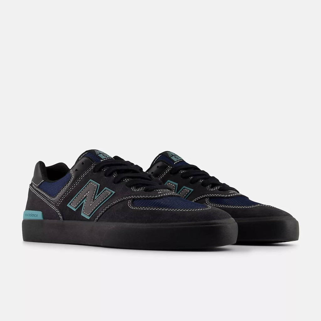 Men's Numeric 574 Vulc Shoes In Faded Black Teal
