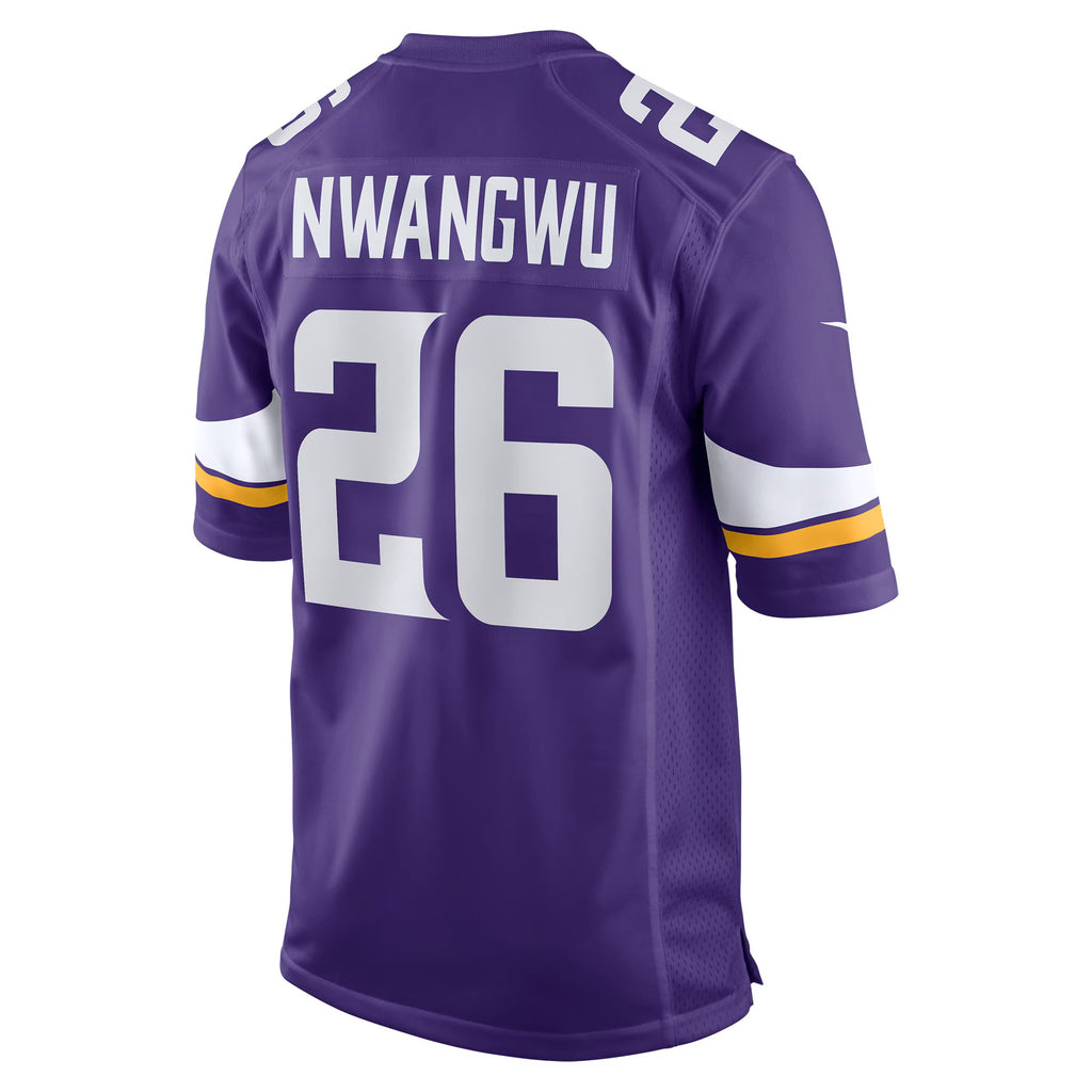 Minnesota Vikings Kene Nwangwu Purple Game Jersey