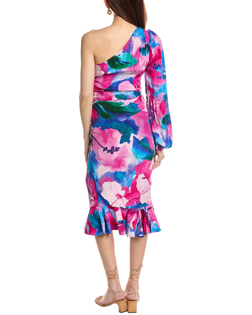 Hemant & Nandita One-Shoulder Midi Dress