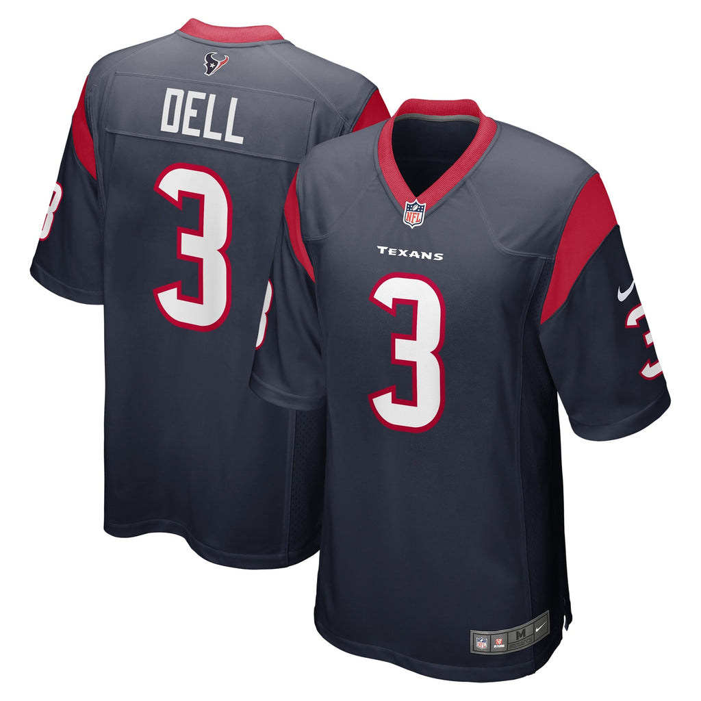 Houston Texans Tank Dell Navy Player Game Jersey