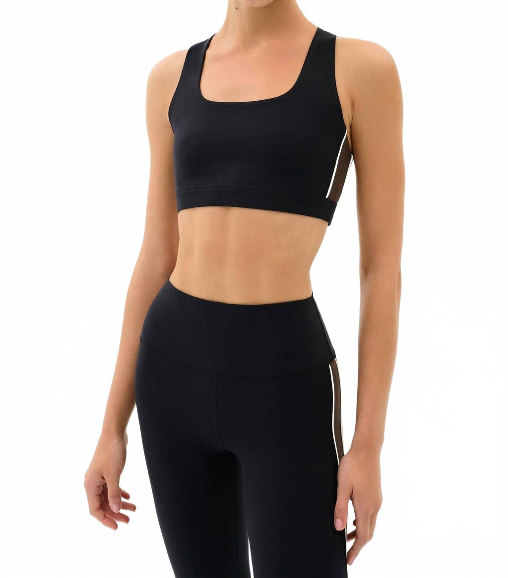 Lexi Rigor Bra In Black / Dark Chocolate