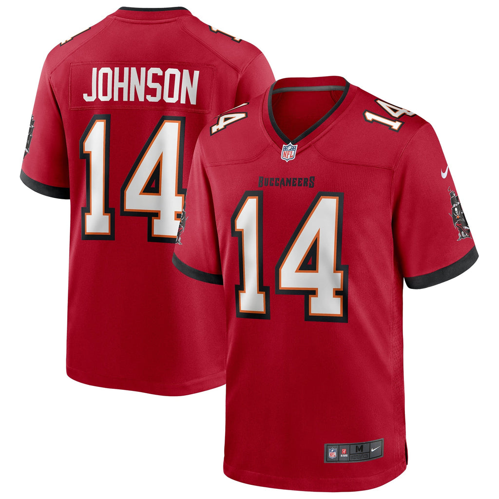 Tampa Bay Buccaneers Brad Johnson Red Game Retired Player Jersey