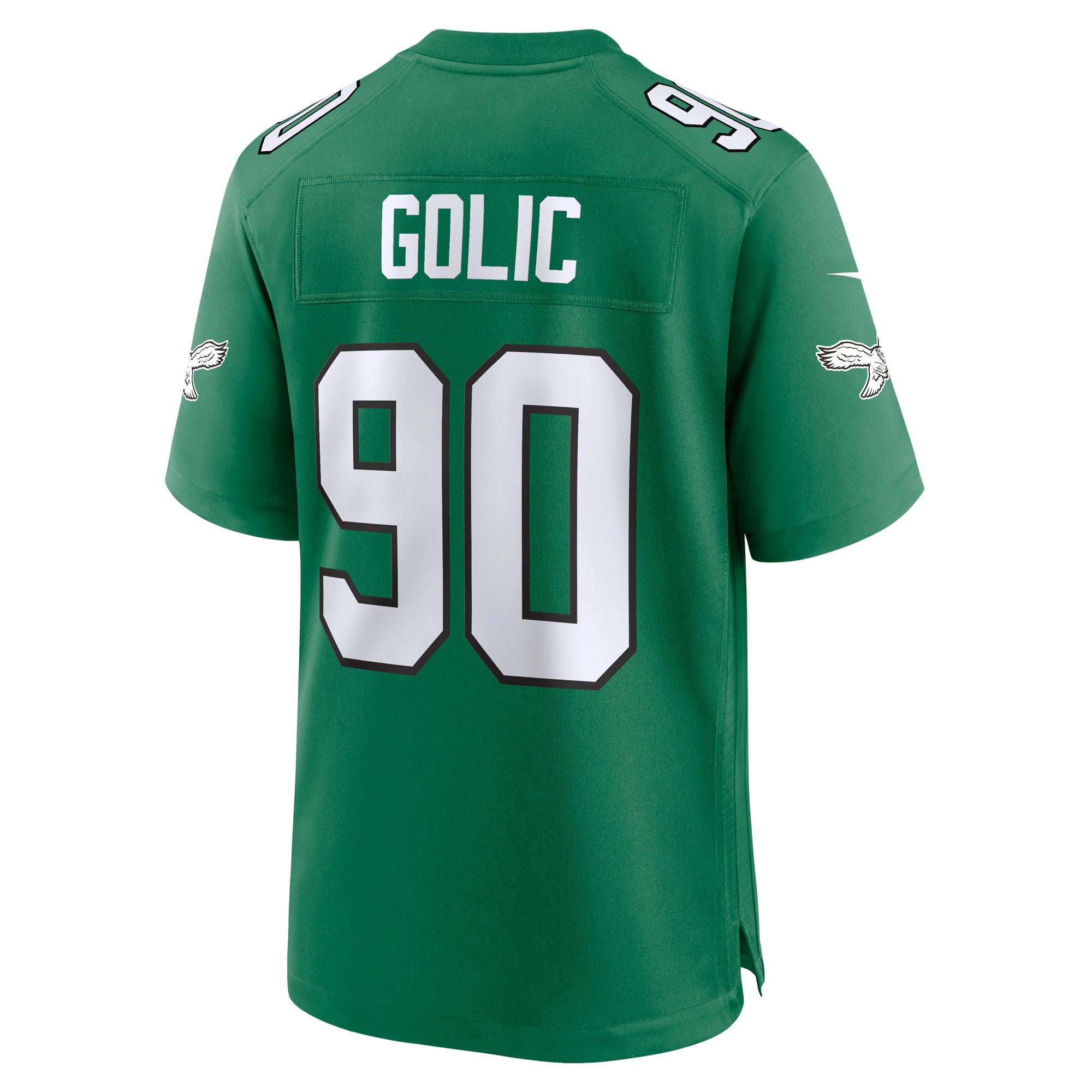 Philadelphia Eagles Mike Golic Kelly Green Retired Player Alternate Game Jersey
