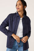 Women's Frankie Stretch Linen Long Shacket