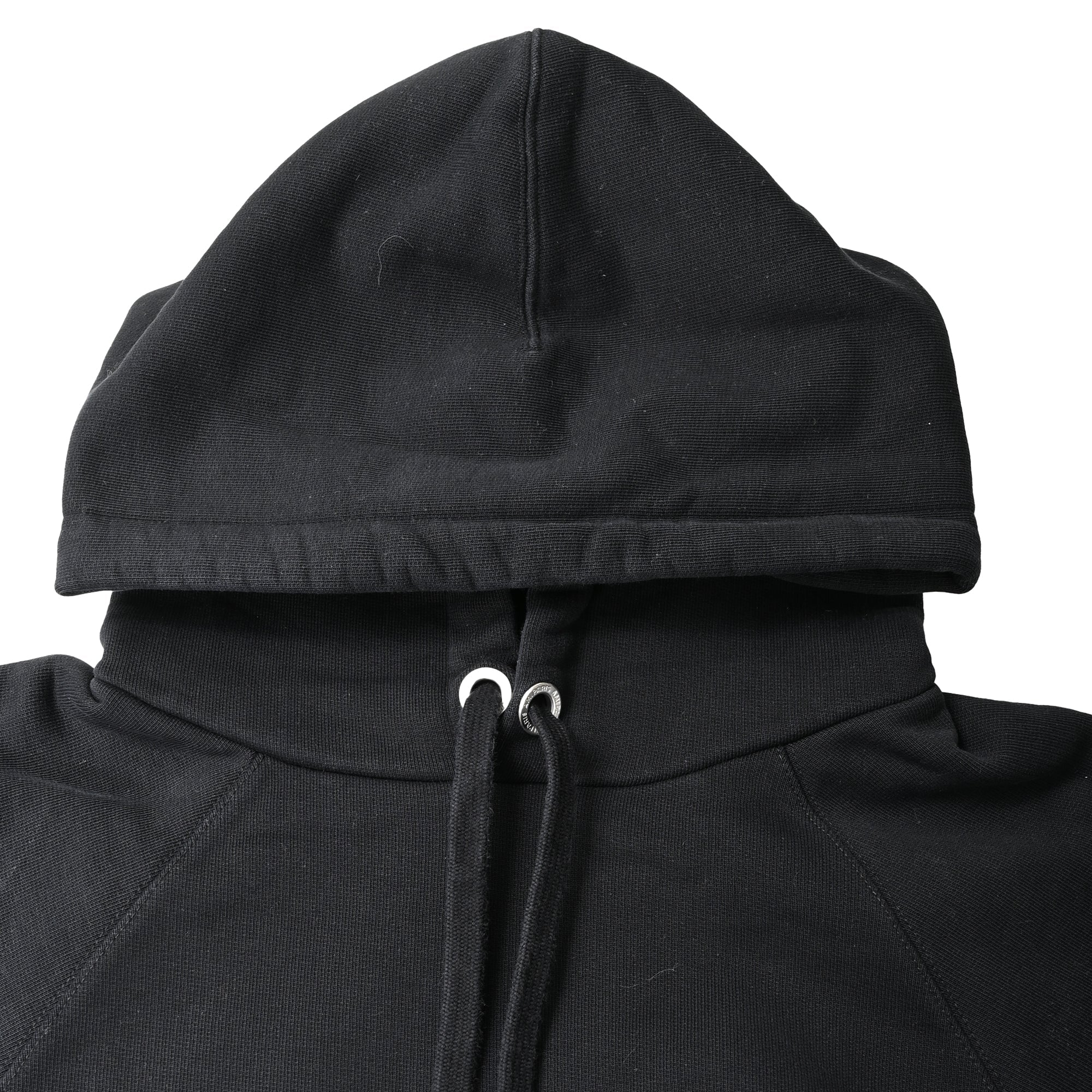 Ami Paris Ami De Coeur Small Logo Hoodie in Black Cotton