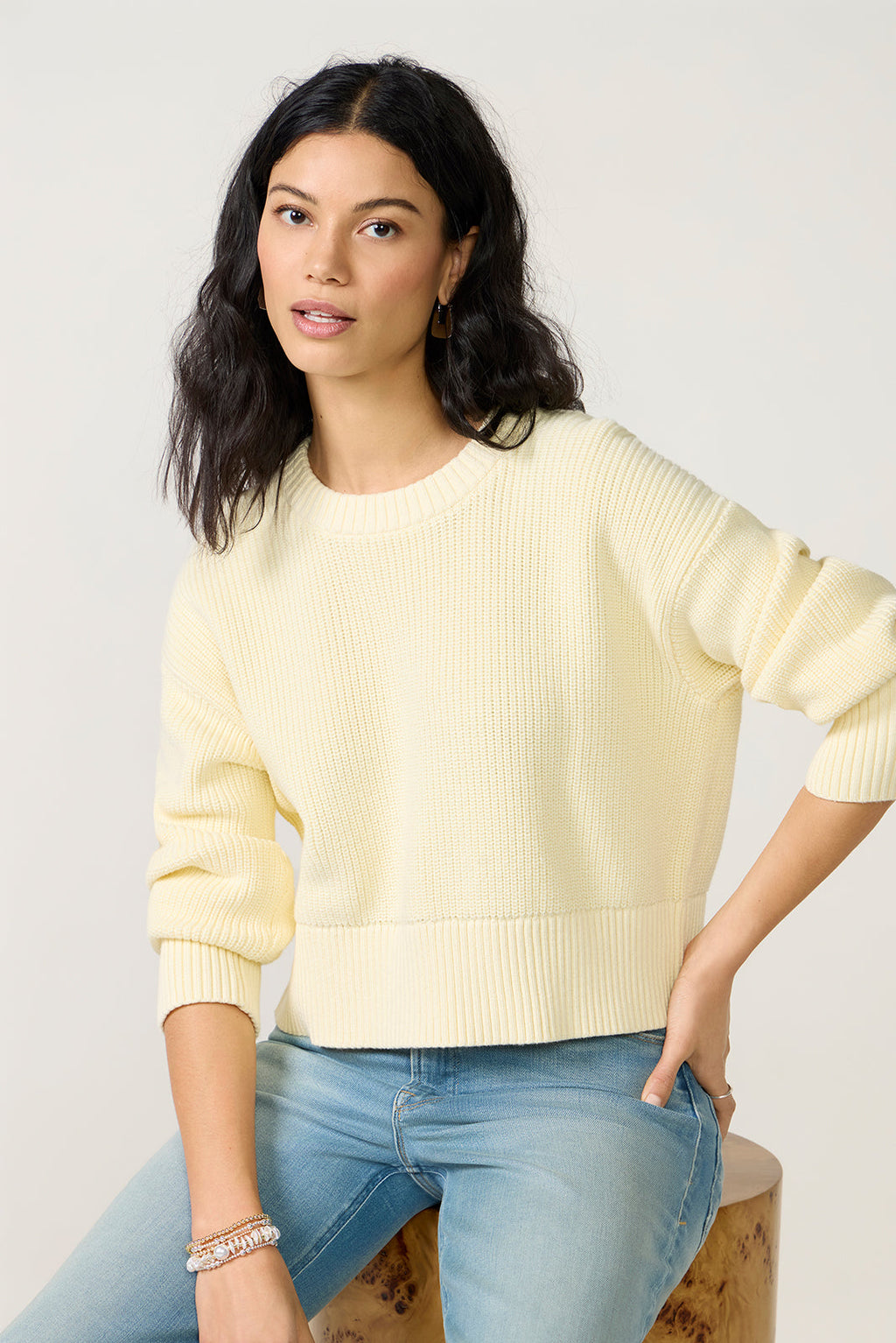 Women's Audrey Crew Neck Sweater Top