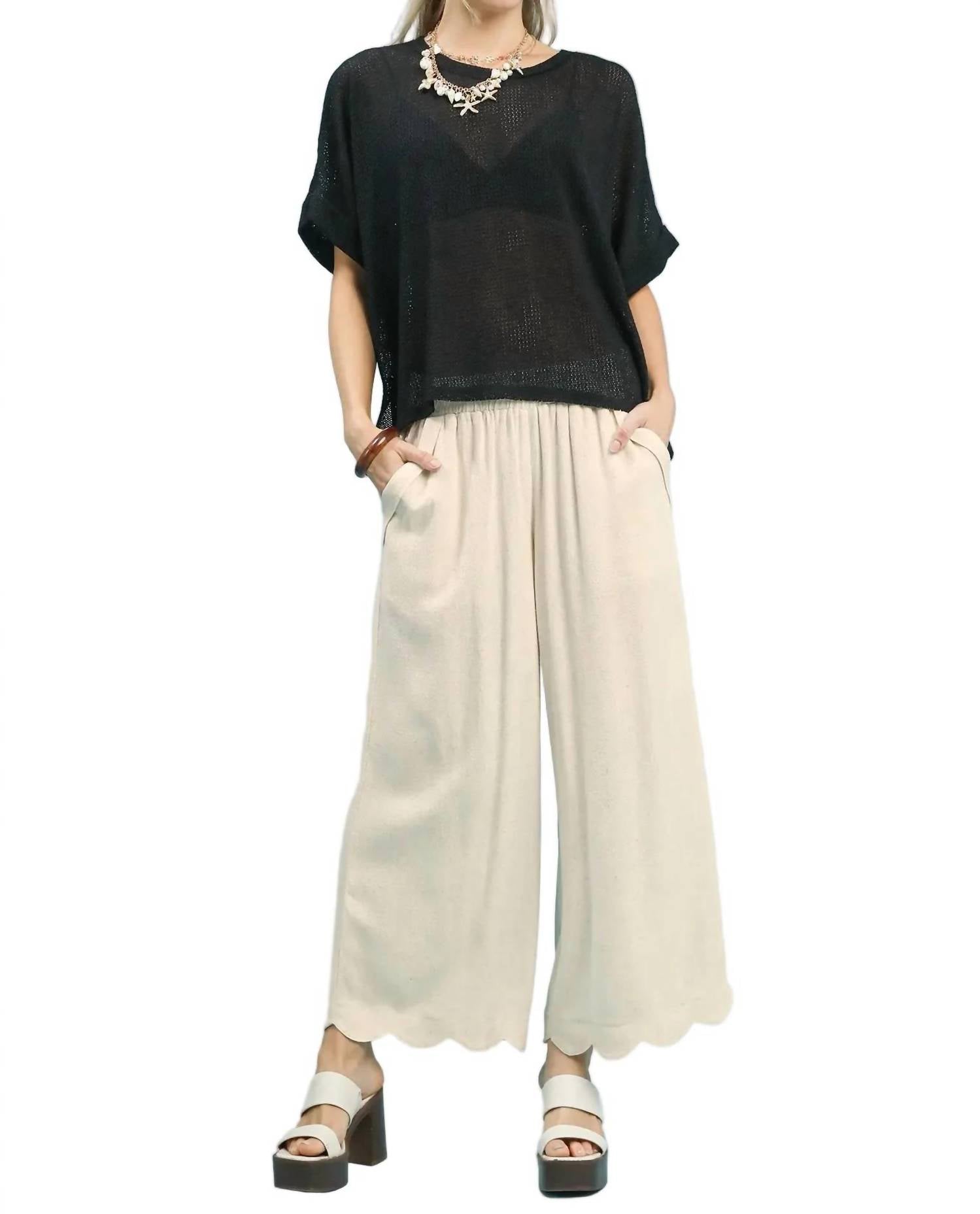 Scalloped Bottoms In Oatmeal