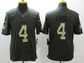 Men's Las Vegas Raiders Derek Carr #4 Army Green Game Jersey1