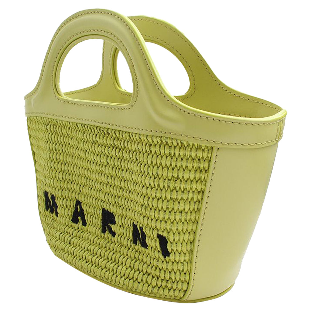 Weaving Lime Mini Fabric Crossbody Bag