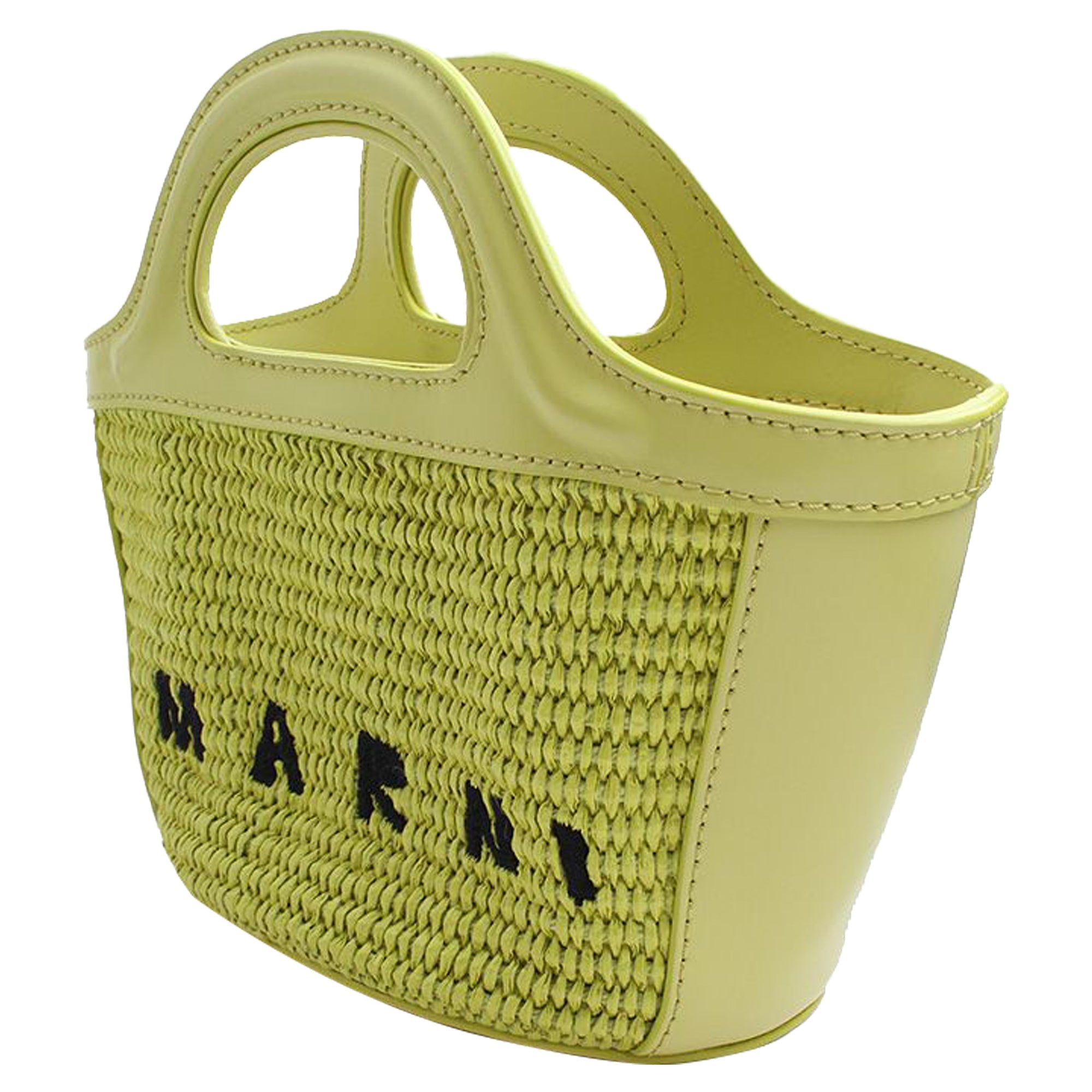 Weaving Lime Mini Fabric Crossbody Bag