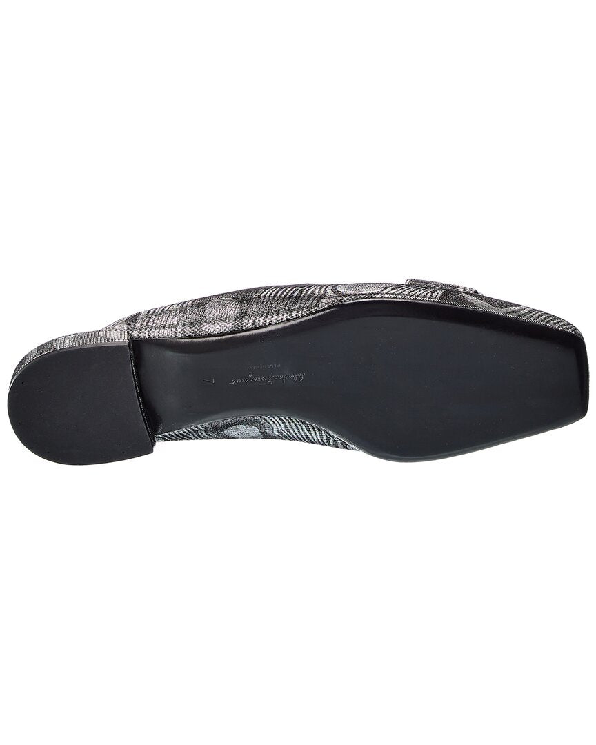 Ferragamo Double Bow Suede Mule