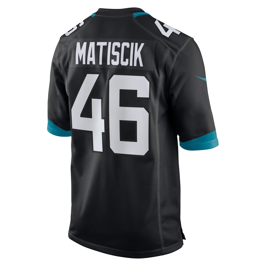 Jacksonville Jaguars Ross Matiscik Black Alternate Game Jersey