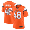Denver Broncos Mitchell Fraboni Orange Team Game Jersey
