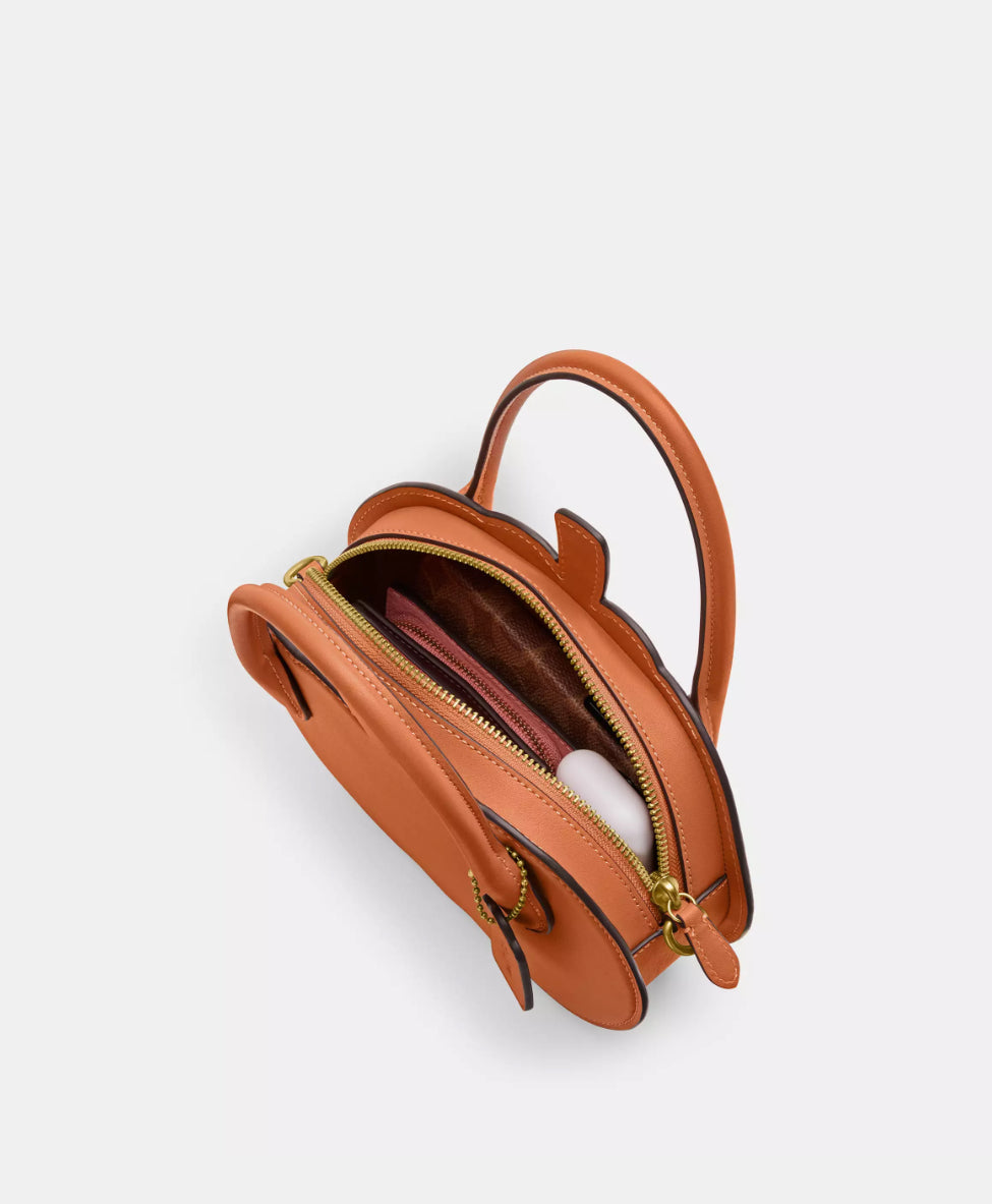 NWT Coach Pumpkin Bag In Leather