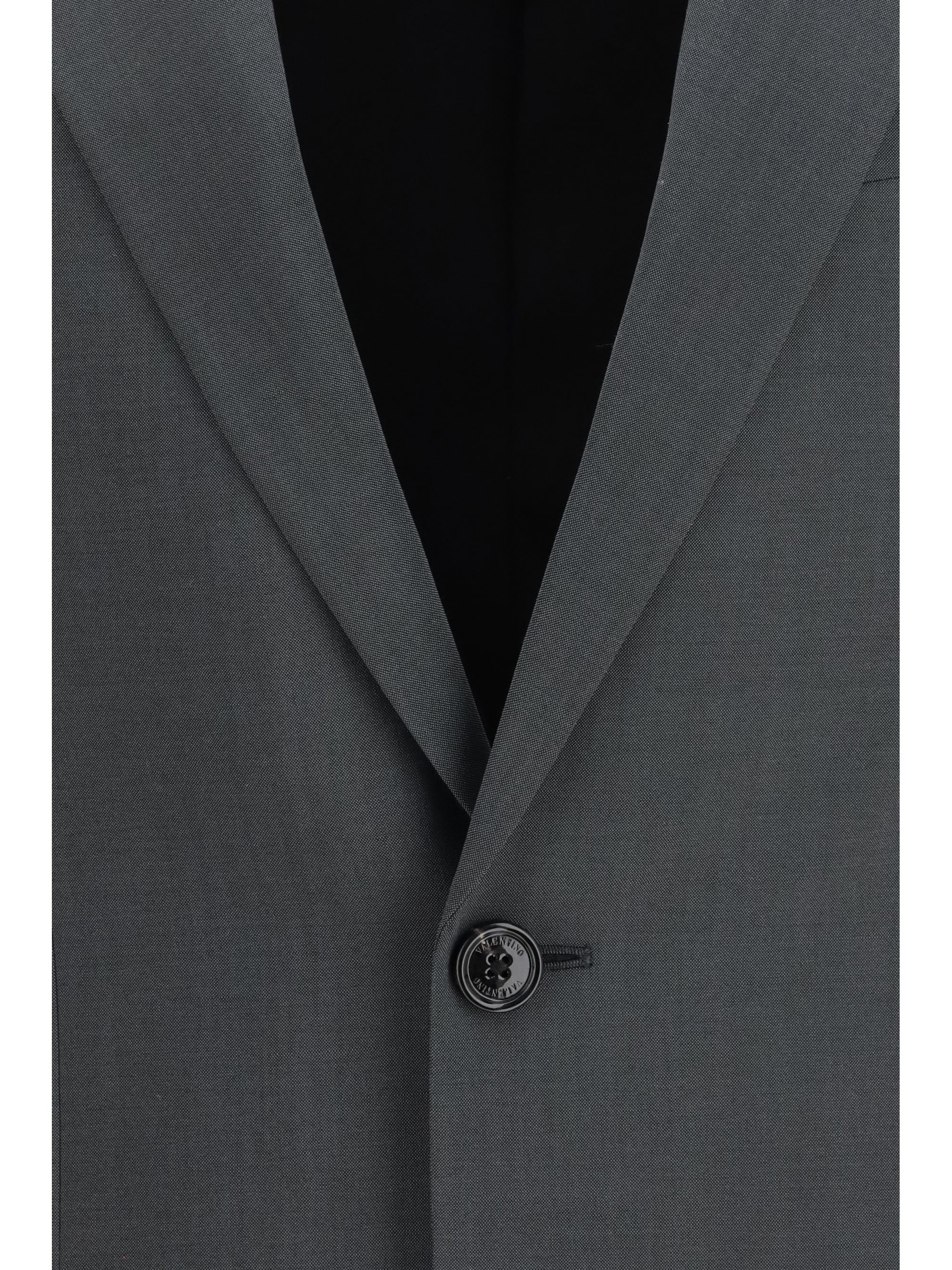 Valentino Men Single-Breasted Wool And Mohair Jacket