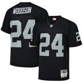 Las Vegas Raiders Charles Woodson Mitchell & Ness Black Legacy Replica Jersey
