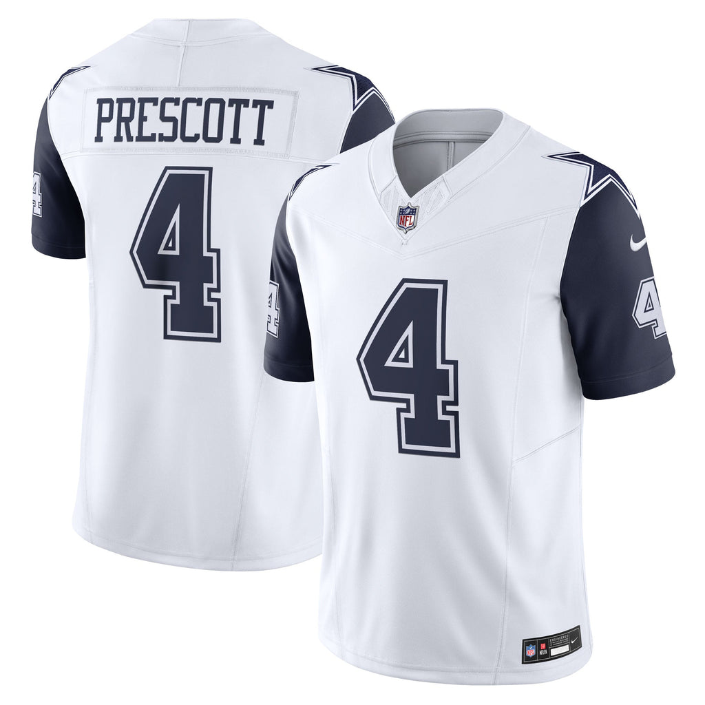 Dallas Cowboys Dak Prescott White Vapor F.U.S.E. Limited Jersey
