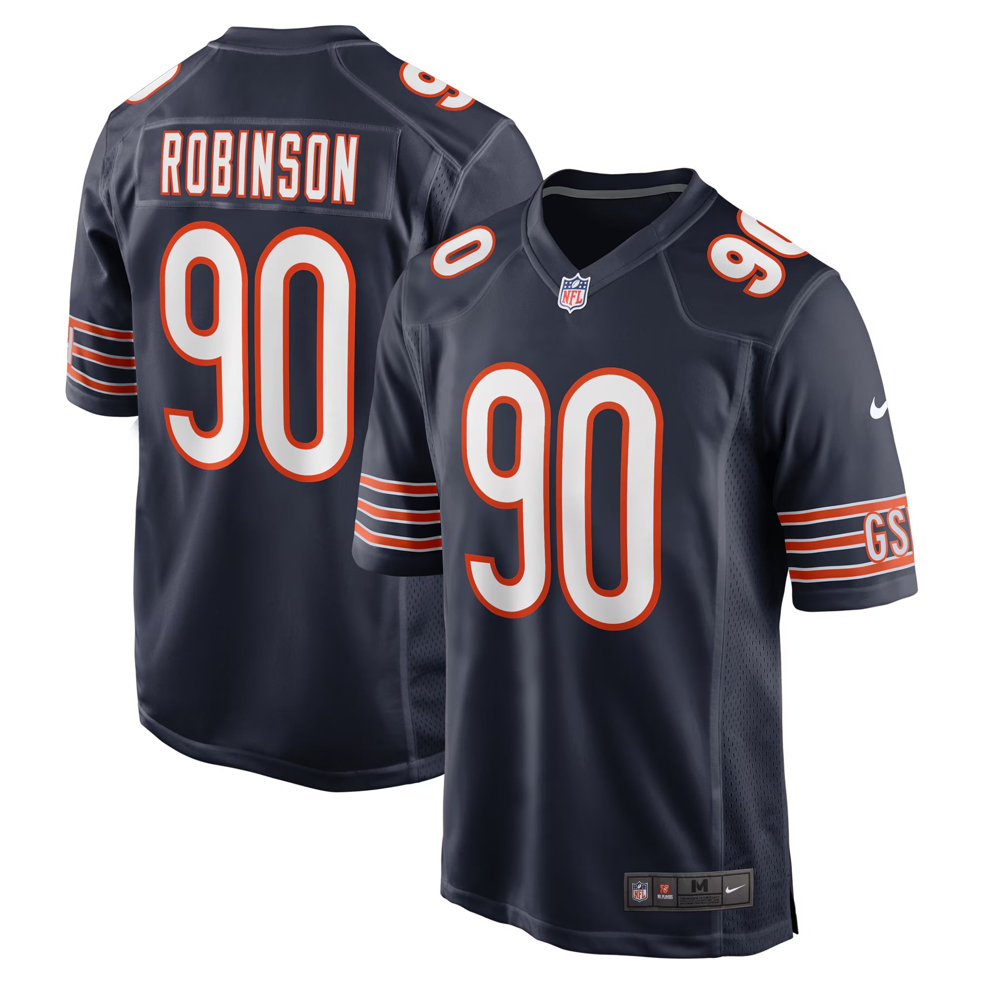 Chicago Bears Dominique Robinson Navy Game Jersey