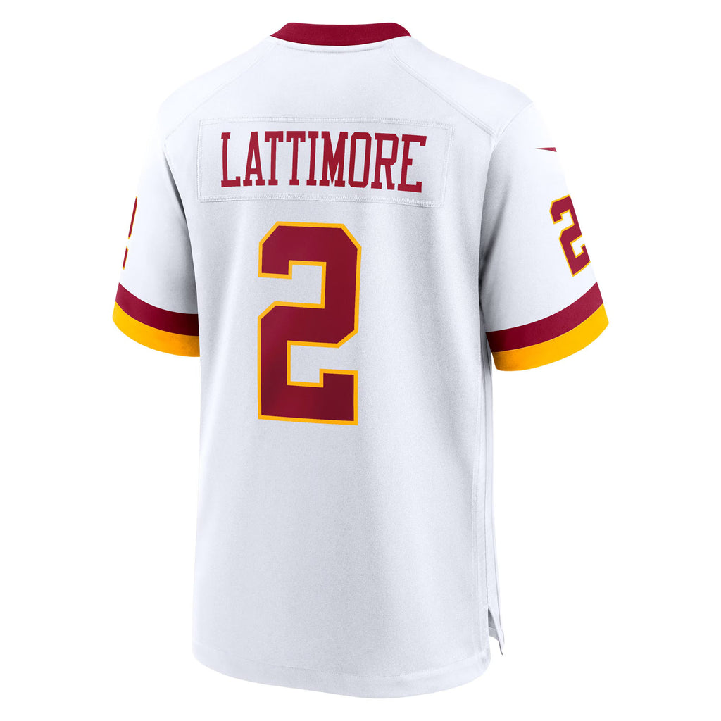 Washington Commanders Marshon Lattimore White Game Super Bowl Era Jersey