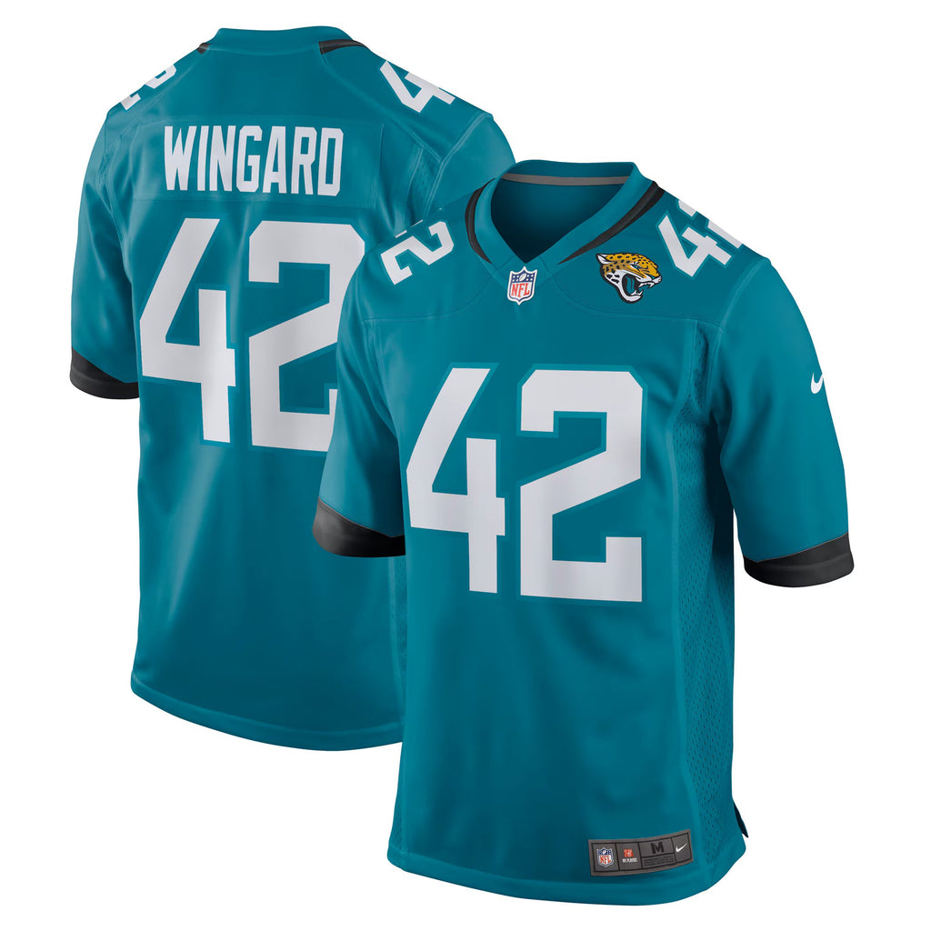 Jacksonville Jaguars Andrew Wingard Teal Game Jersey