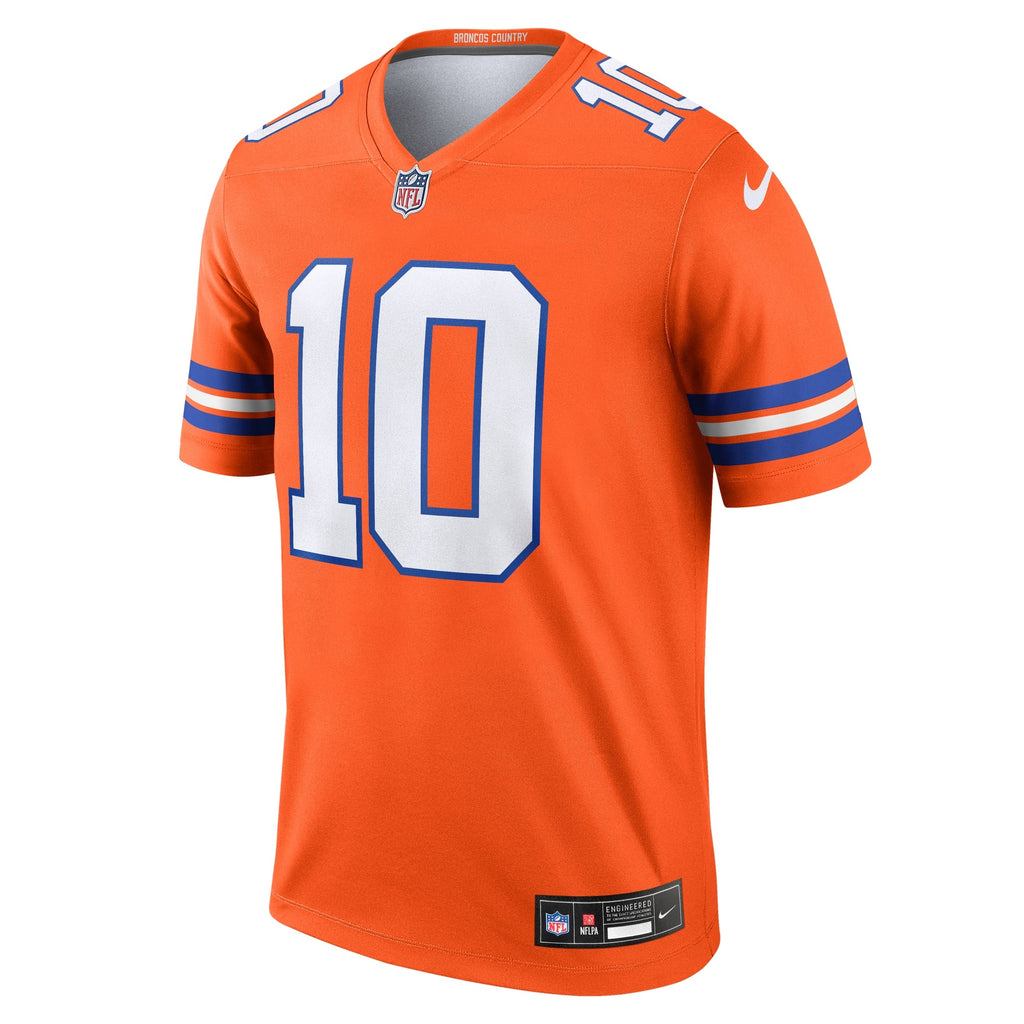 Denver Broncos Bo Nix Orange Legend Player Performance Top