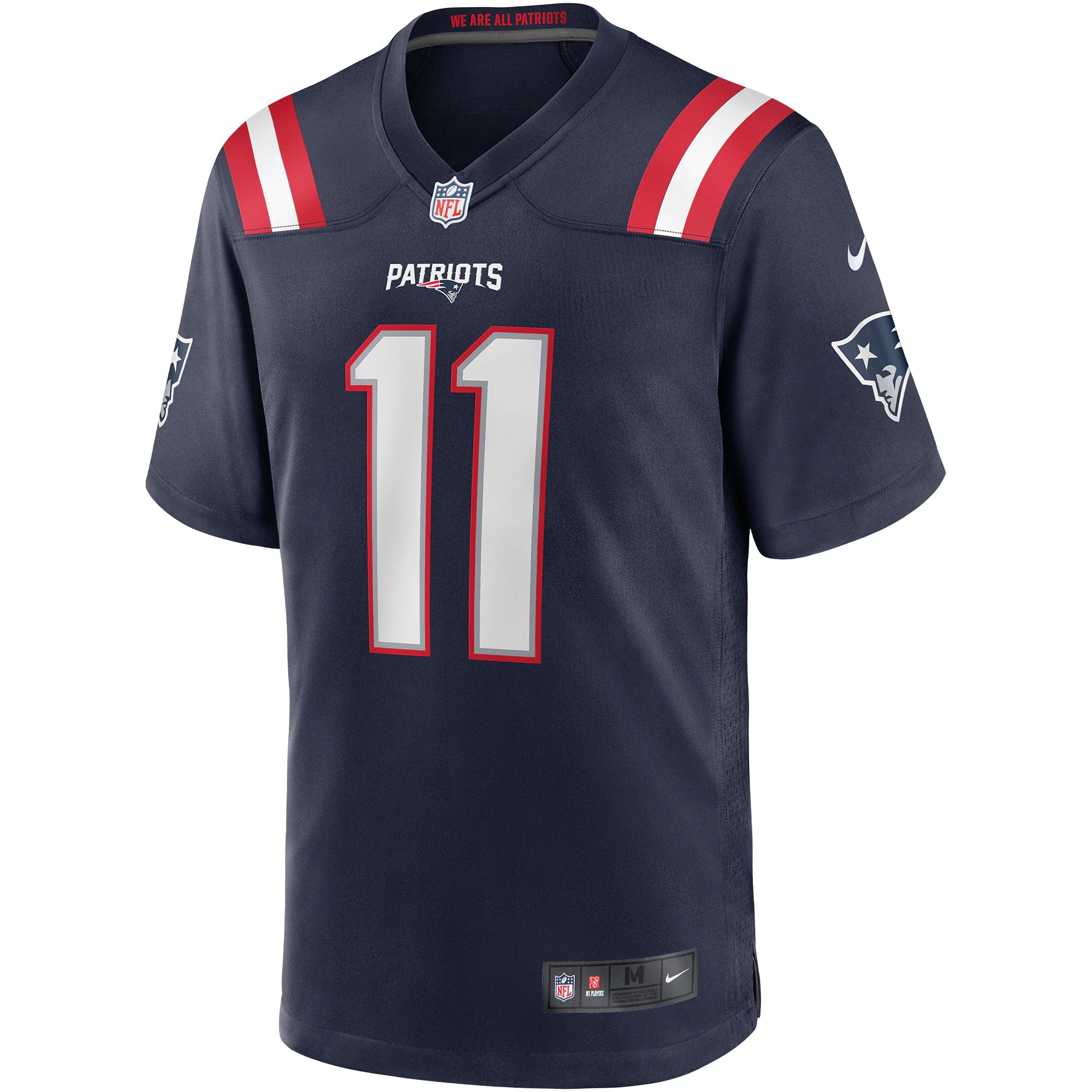 New England Patriots Drew Bledsoe Navy Game Retired Player Jersey