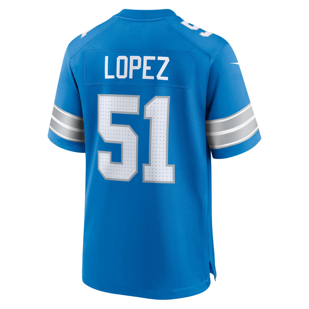 Detroit Lions Roy Lopez Blue Team Game Jersey
