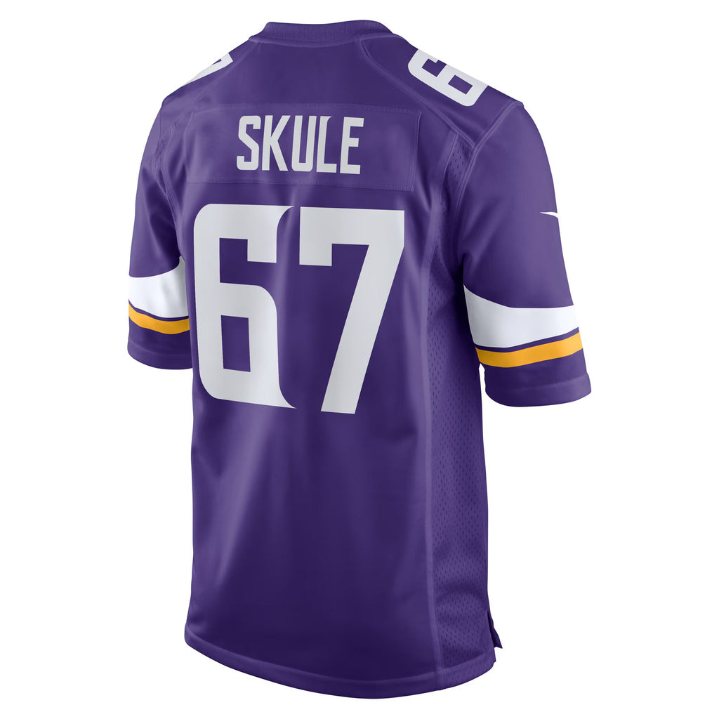 Minnesota Vikings Justin Skule Purple Team Game Jersey