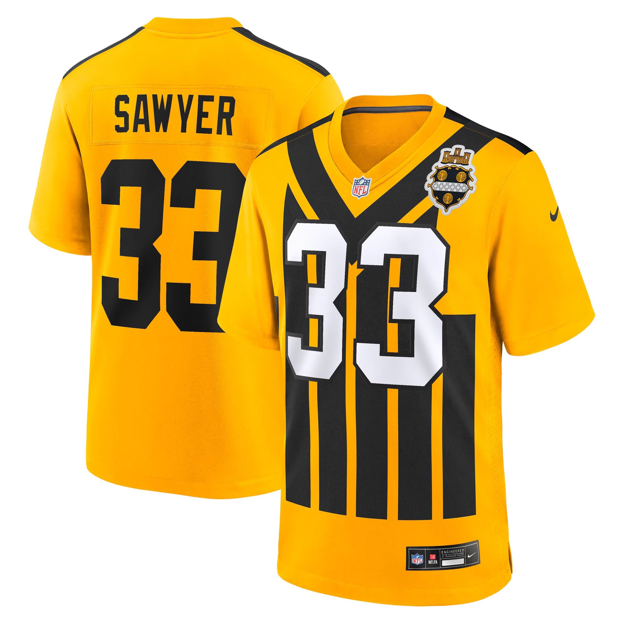 Pittsburgh Steelers Jack Sawyer Gold Alternate Game Jersey