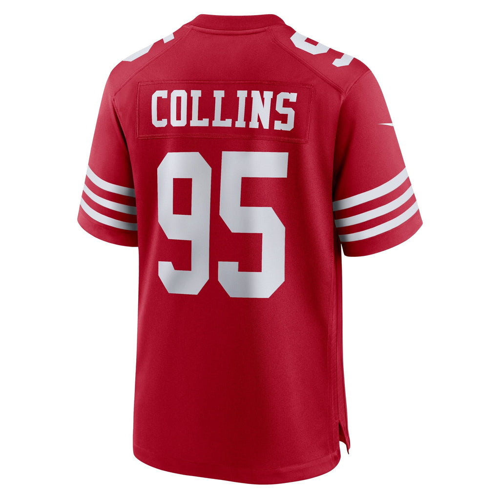 San Francisco 49ers Alfred Collins Scarlet Team Game Jersey