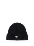 Prada Men Virgin Wool Beanie Hat