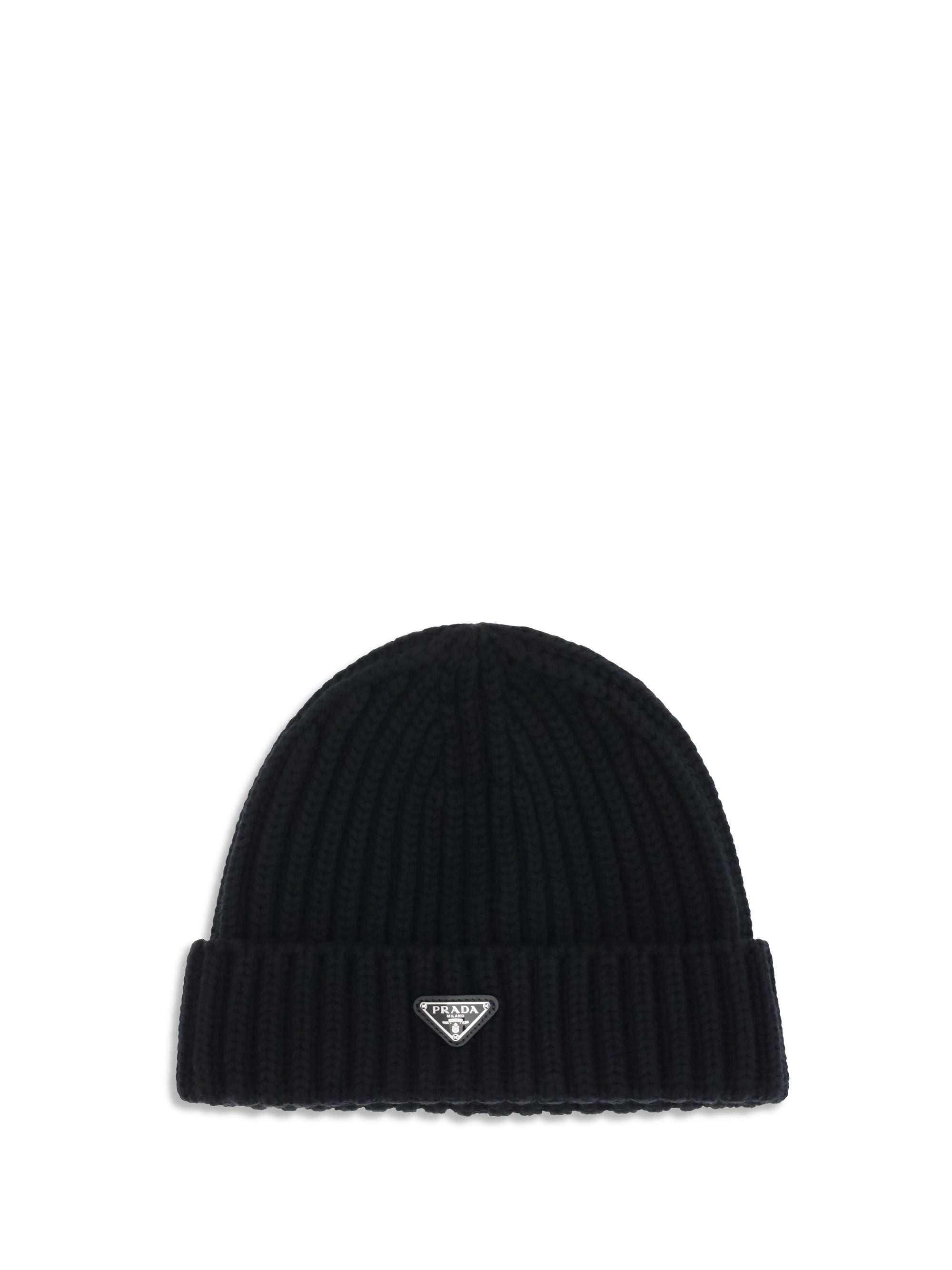 Prada Men Virgin Wool Beanie Hat