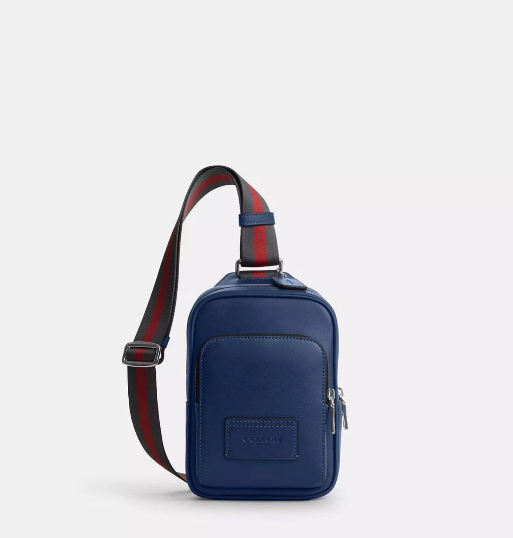 NWT Coach Unisex Racer Sling Pack In Smooth Calf Leather