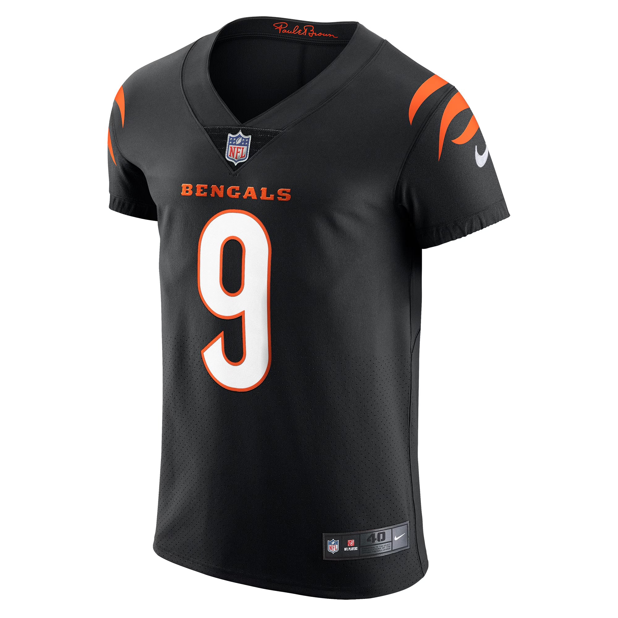 Cincinnati Bengals Joe Burrow Black Vapor Elite Jersey